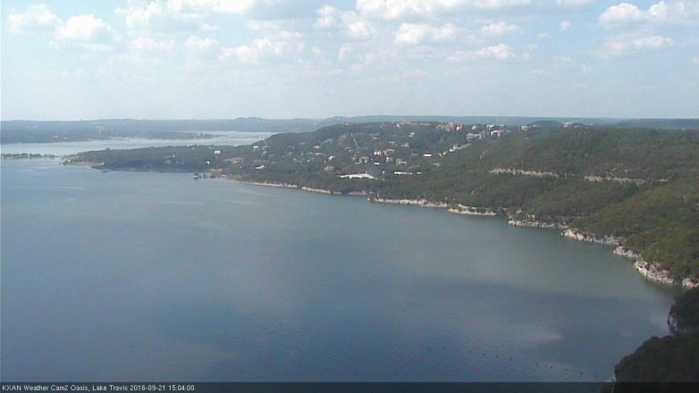 Lake Travis webcam, September 21, 2016 2:10 PM CT