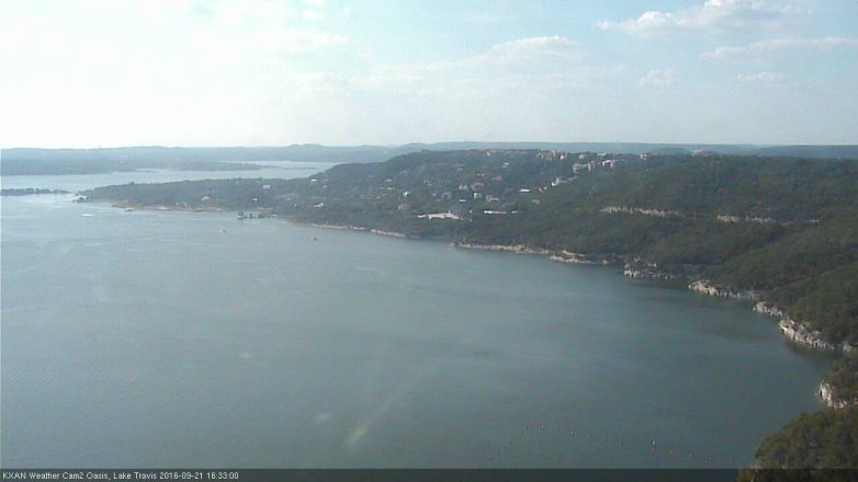 Lake Travis webcam, September 21, 2016 3:40 PM CT