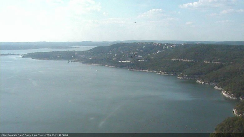 Lake Travis webcam, September 21, 2016 3:45 PM CT