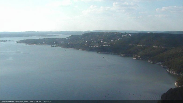 Lake Travis webcam, September 21, 2016 4:10 PM CT