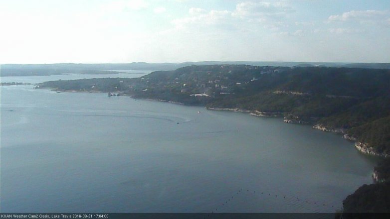 Lake Travis webcam, September 21, 2016 4:25 PM CT