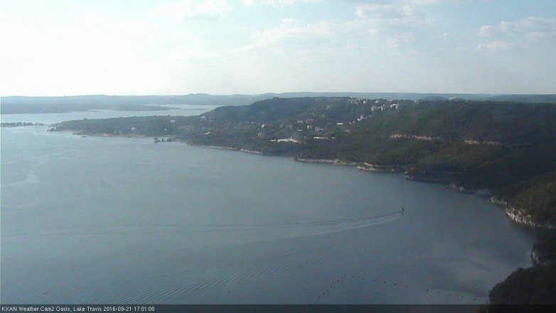 Lake Travis webcam, September 21, 2016 4:30 PM CT