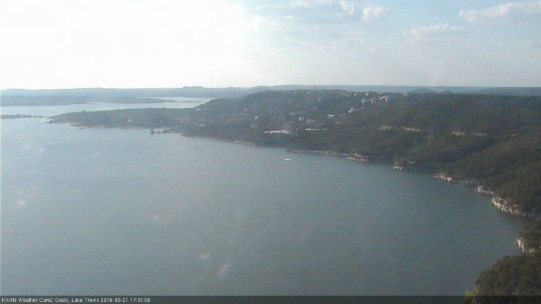 Lake Travis webcam, September 21, 2016 4:40 PM CT