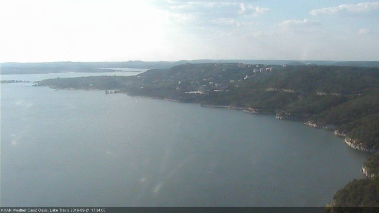 Lake Travis webcam, September 21, 2016 4:45 PM CT
