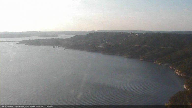 Lake Travis webcam, September 21, 2016 6:00 PM CT