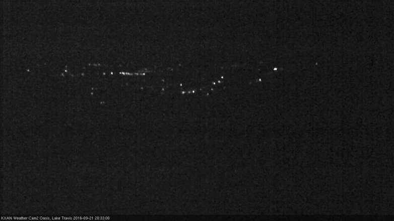Lake Travis webcam, September 21, 2016 7:40 PM CT