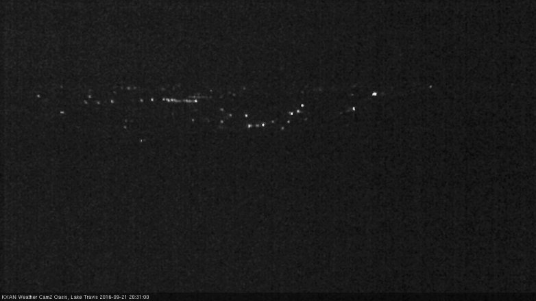 Lake Travis webcam, September 21, 2016 7:55 PM CT