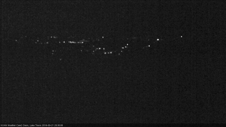 Lake Travis webcam, September 21, 2016 8:00 PM CT