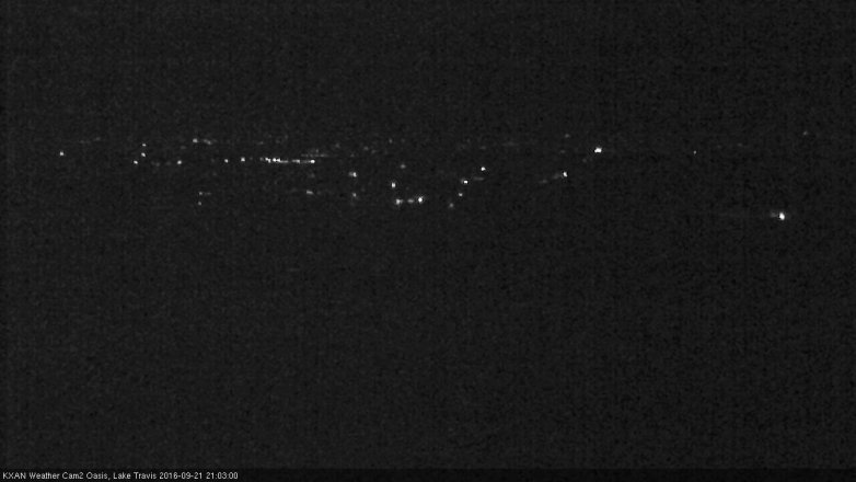 Lake Travis webcam, September 21, 2016 8:25 PM CT