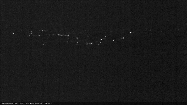 Lake Travis webcam, September 21, 2016 8:30 PM CT