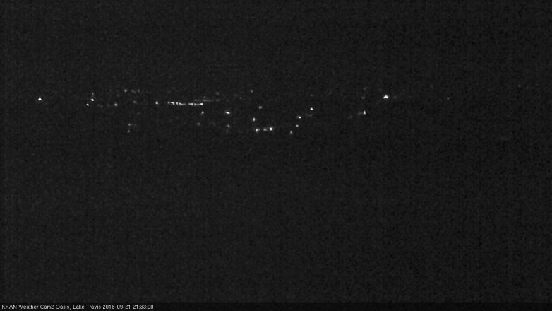 Lake Travis webcam, September 21, 2016 8:40 PM CT