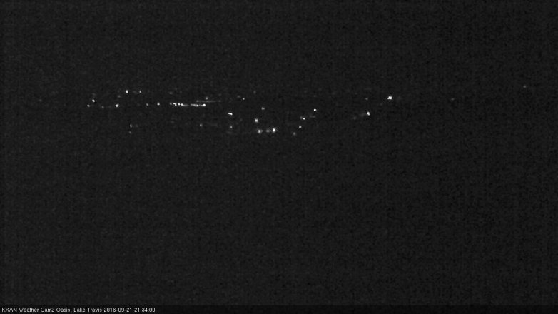 Lake Travis webcam, September 21, 2016 8:55 PM CT