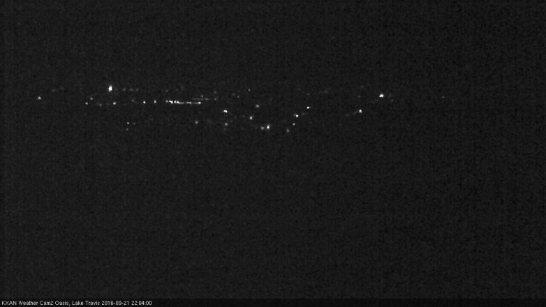 Lake Travis webcam, September 21, 2016 9:10 PM CT
