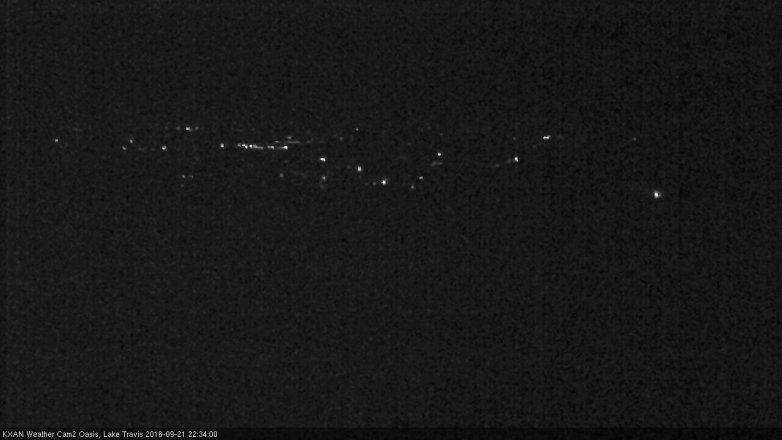 Lake Travis webcam, September 21, 2016 10:05 PM CT
