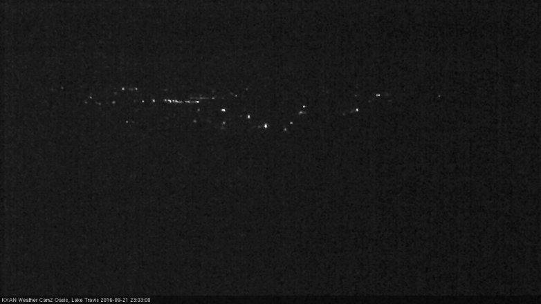 Lake Travis webcam, September 21, 2016 10:10 PM CT