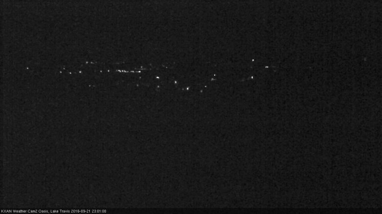 Lake Travis webcam, September 21, 2016 10:25 PM CT