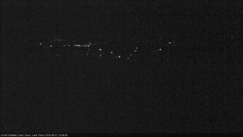 Lake Travis webcam, September 21, 2016 10:35 PM CT