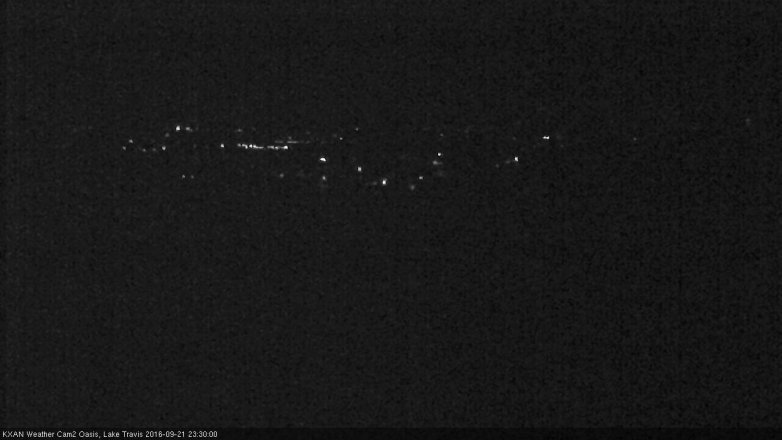 Lake Travis webcam, September 21, 2016 10:55 PM CT