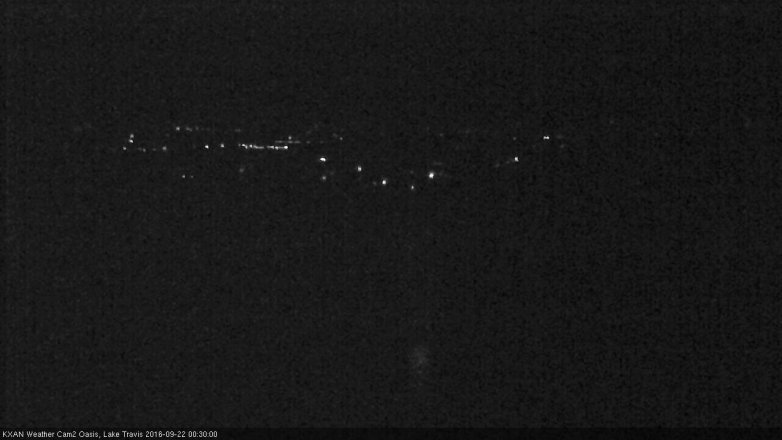 Lake Travis webcam, September 21, 2016 11:50 PM CT