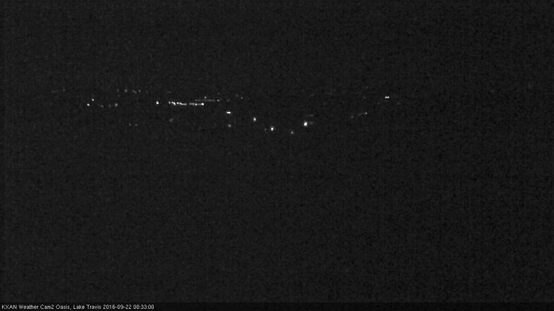 Lake Travis webcam, September 21, 2016 11:55 PM CT