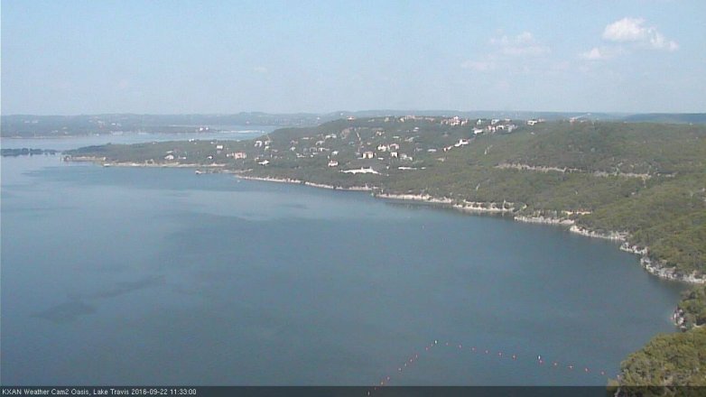 Lake Travis webcam, September 22, 2016 10:55 AM CT