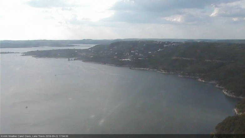 Lake Travis webcam, September 22, 2016 4:20 PM CT