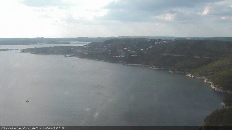 Lake Travis webcam, September 22, 2016 4:25 PM CT
