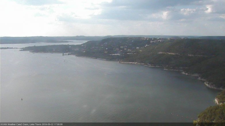 Lake Travis webcam, September 22, 2016 4:30 PM CT