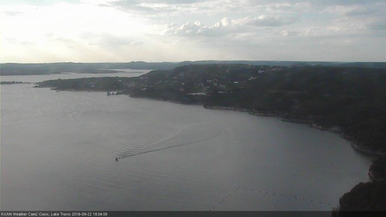 Lake Travis webcam, September 22, 2016 5:25 PM CT