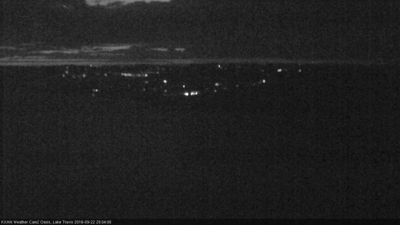 Lake Travis webcam, September 22, 2016 7:25 PM CT