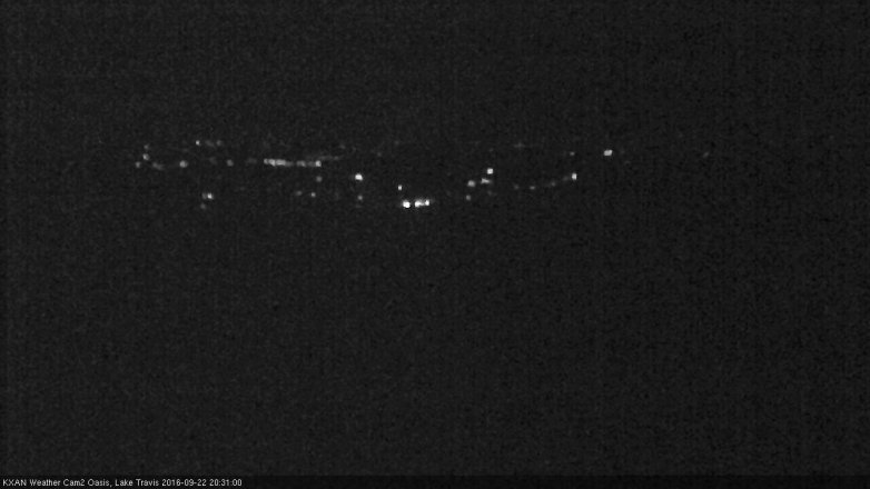 Lake Travis webcam, September 22, 2016 7:35 PM CT
