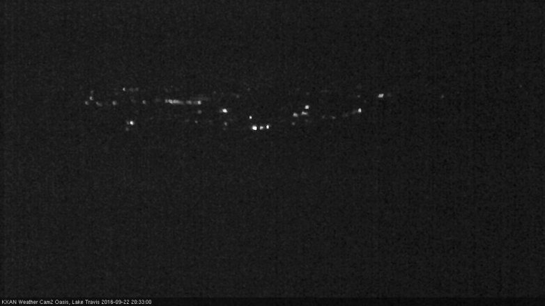 Lake Travis webcam, September 22, 2016 7:50 PM CT