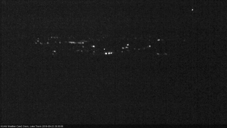Lake Travis webcam, September 22, 2016 7:55 PM CT