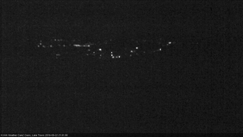 Lake Travis webcam, September 22, 2016 8:15 PM CT