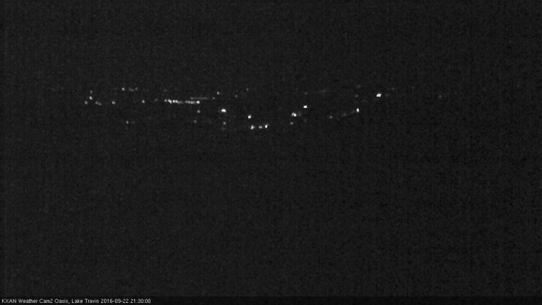 Lake Travis webcam, September 22, 2016 8:35 PM CT