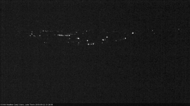 Lake Travis webcam, September 22, 2016 8:55 PM CT