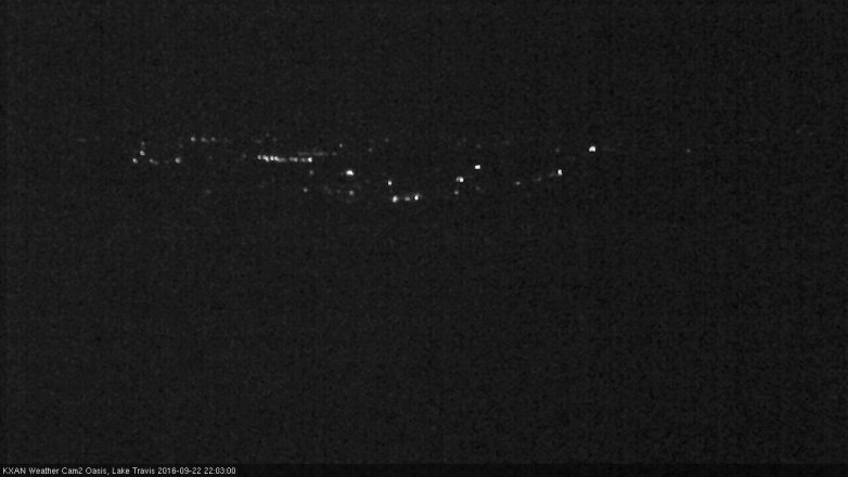Lake Travis webcam, September 22, 2016 9:10 PM CT
