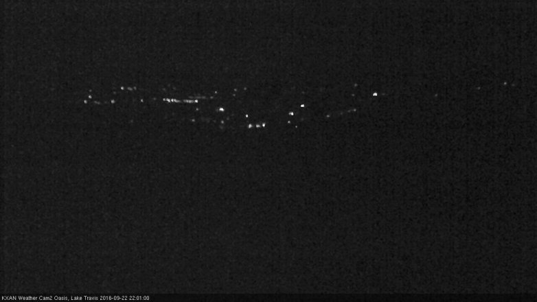 Lake Travis webcam, September 22, 2016 9:20 PM CT