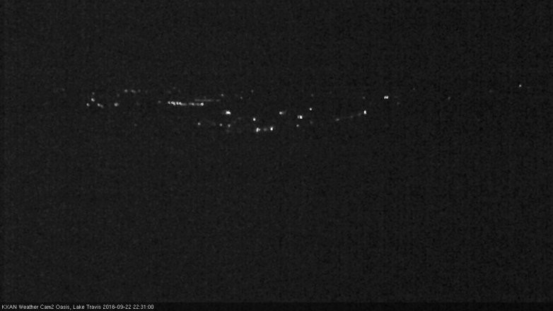 Lake Travis webcam, September 22, 2016 9:40 PM CT