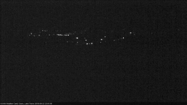Lake Travis webcam, September 22, 2016 10:20 PM CT
