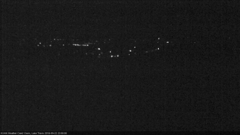 Lake Travis webcam, September 22, 2016 10:30 PM CT