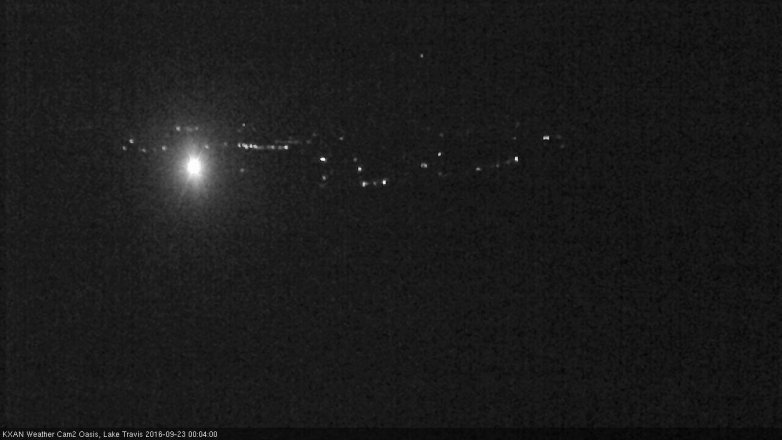 Lake Travis webcam, September 22, 2016 11:25 PM CT