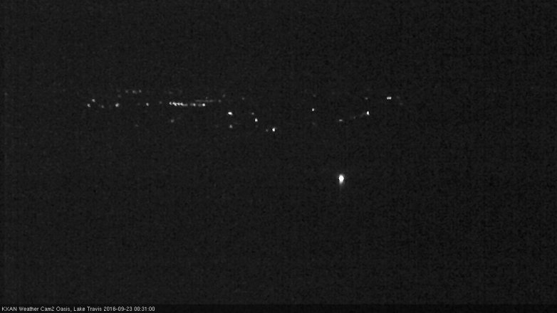 Lake Travis webcam, September 22, 2016 11:55 PM CT