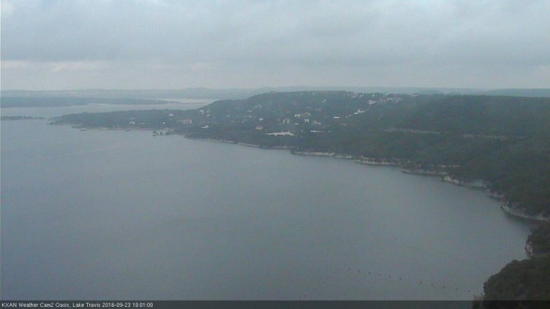 Lake Travis webcam, September 23, 2016 9:15 AM CT