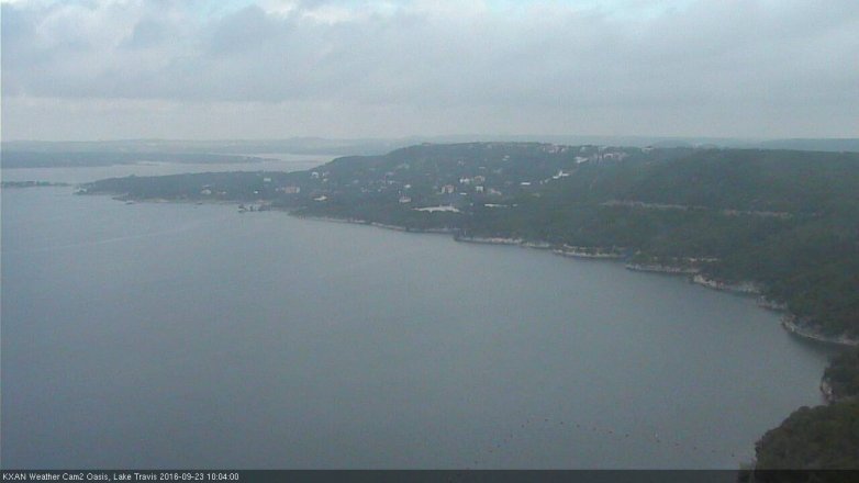 Lake Travis webcam, September 23, 2016 9:20 AM CT