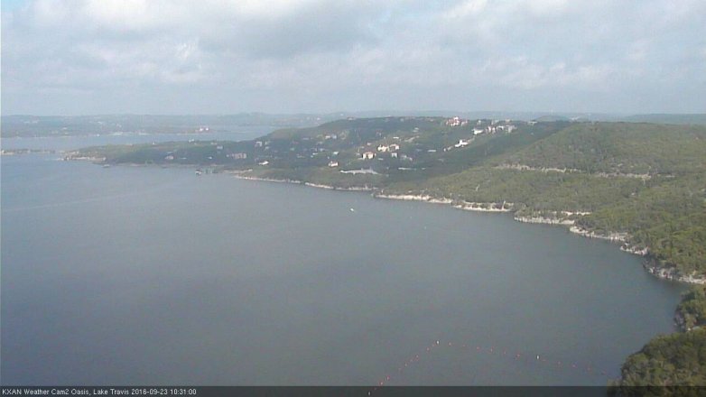 Lake Travis webcam, September 23, 2016 9:35 AM CT