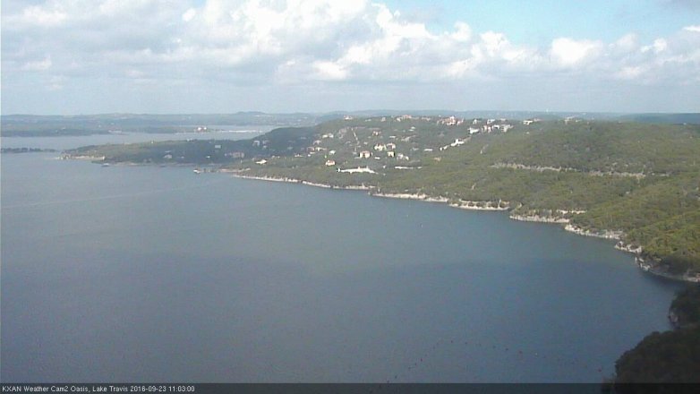 Lake Travis webcam, September 23, 2016 10:15 AM CT