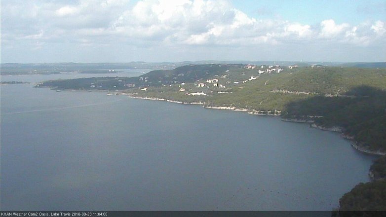 Lake Travis webcam, September 23, 2016 10:25 AM CT