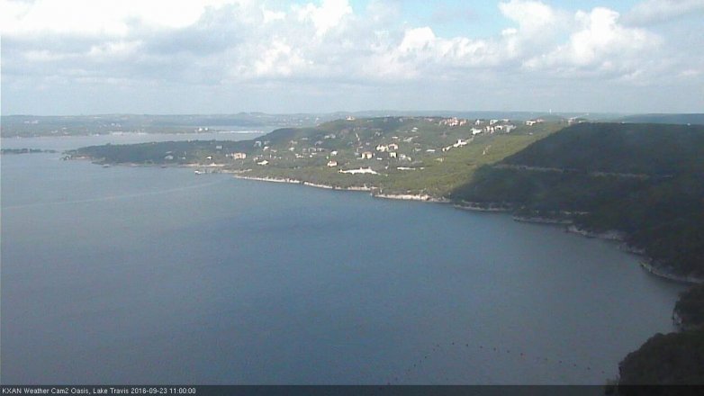 Lake Travis webcam, September 23, 2016 10:30 AM CT