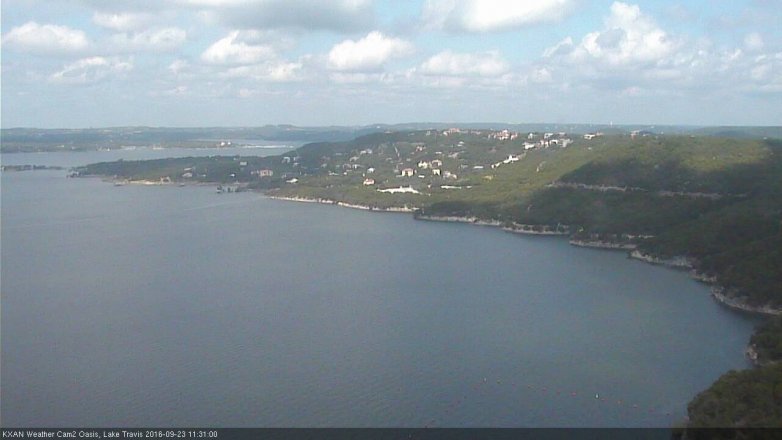 Lake Travis webcam, September 23, 2016 10:40 AM CT